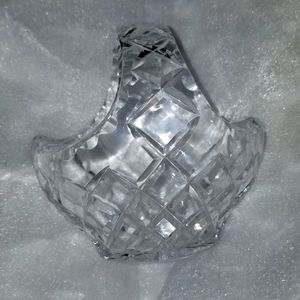 2PC GLASS BASKET, & Bowl SET